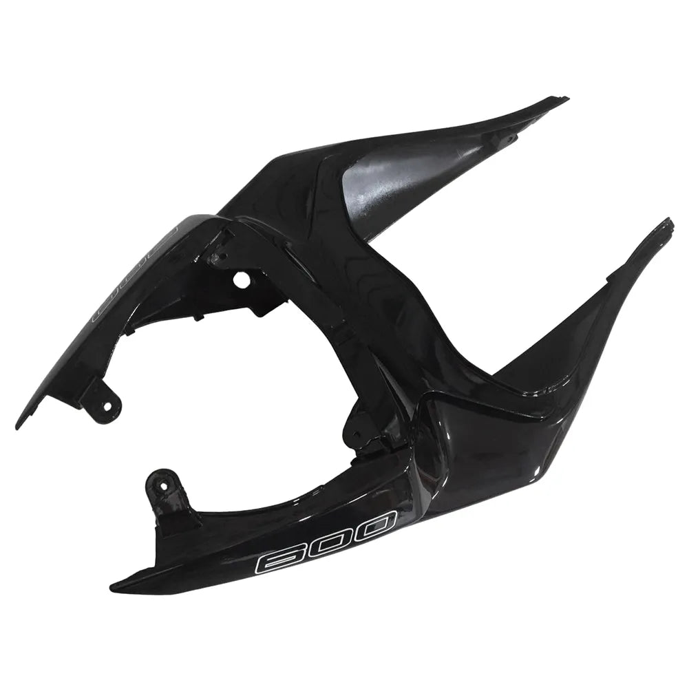 Kawasaki ZX-6R / 636 2009-2012 Gloss Black and Matte Black A tail section fairing detail view 5