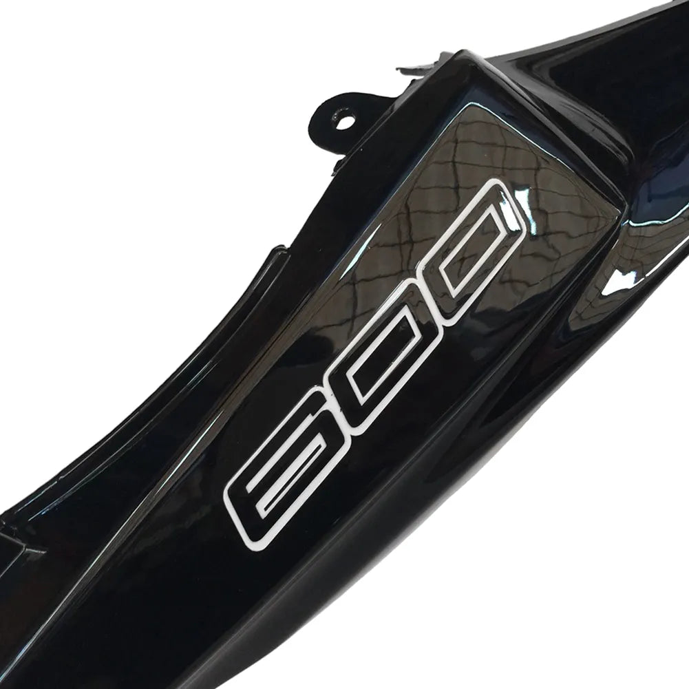 Kawasaki ZX-6R / 636 2009-2012 Gloss Black and Matte Black A tail section fairing detail view 2
