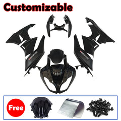 Kawasaki ZX-6R / 636 2009-2012 Gloss Black and Matte Black A Fairing Kit