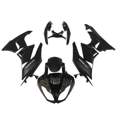 Kawasaki ZX-6R / 636 2009-2012 Gloss Black and Matte Black A full fairing kit set view