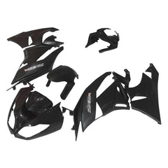 Kawasaki ZX-6R / 636 2009-2012 Gloss Black and Matte Black A tail section fairing side view