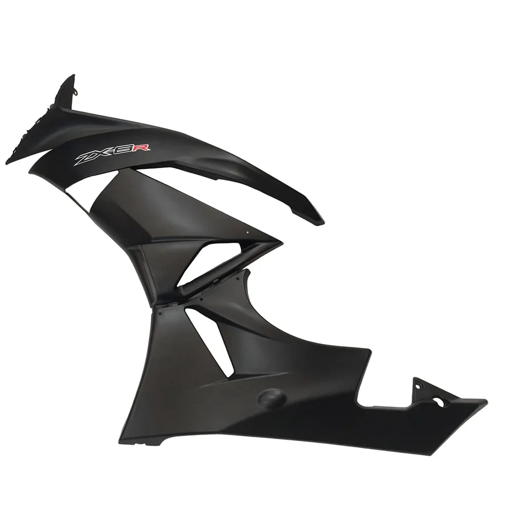 Kawasaki ZX-6R / 636 2009-2012 Gloss Black and Matte Black A tail section fairing detail view 3