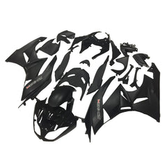 Kawasaki ZX-6R / 636 2009-2012 Gloss Black and Matte Black B fairing kit front view
