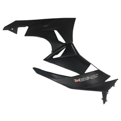 Kawasaki ZX-6R / 636 2009-2012 Gloss Black and Matte Black B tail section fairing side view