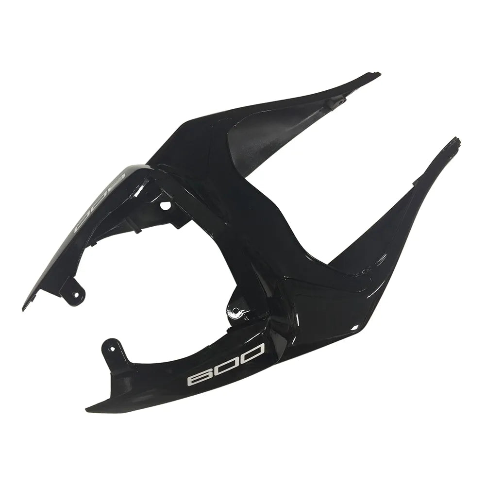 Kawasaki ZX-6R / 636 2009-2012 Gloss Black and Matte Black B tail section fairing detail view 2