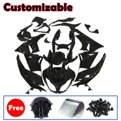 Kawasaki ZX-6R / 636 2009-2012 Black No Text Fairing Kit