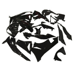 Kawasaki ZX-6R / 636 2009-2012 Black No Text fairing kit front view