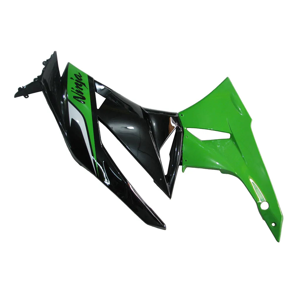 Kawasaki ZX-6R / 636 2009-2012 Green and Black tail section fairing detail view 1