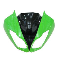 Kawasaki ZX-6R / 636 2009-2012 Green and Black tail section fairing detail view 6