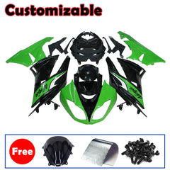 Kawasaki ZX-6R / 636 2009-2012 Green and Black Fairing Kit