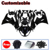 Kawasaki ZX-6R / 636 2009-2012 Gloss Black with Pinstripes Fairing Kit