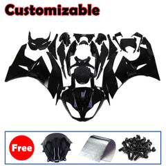Kawasaki ZX-6R / 636 2009-2012 Gloss Black with Pinstripes Fairing Kit