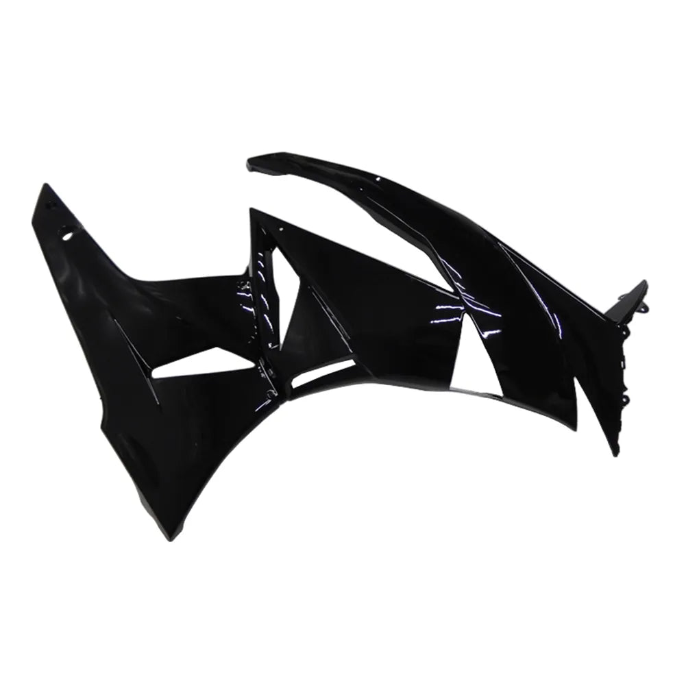 Kawasaki ZX-6R / 636 2009-2012 Gloss Black with Pinstripes tail section fairing side view