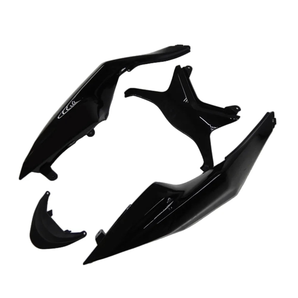 Kawasaki ZX-6R / 636 2009-2012 Gloss Black with Pinstripes tail section fairing detail view 1