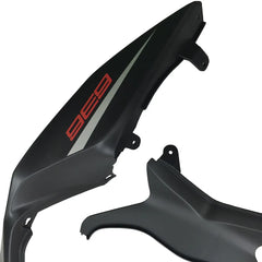 Kawasaki ZX-6R / 636 2013-2018 Gloss Black and Matte Black tail section fairing detail view 5