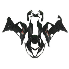 Kawasaki ZX-6R / 636 2013-2018 Gloss Black and Matte Black fairing kit front view