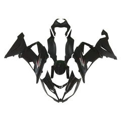 Kawasaki ZX-6R / 636 2013-2018 Gloss Black and Matte Black tail section fairing rear view