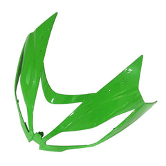 Kawasaki ZX-6R / 636 2013-2018 Green, Black, and White tail section fairing detail view 6