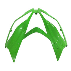Kawasaki ZX-6R / 636 2013-2018 Green, Black, and Silver tail section fairing detail view 3