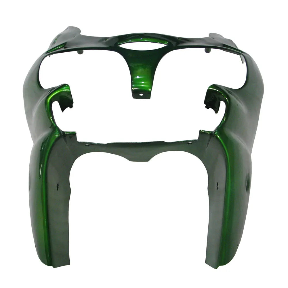 Kawasaki ZX-9R 2000-2001 Pearl Green side fairing panels without logos