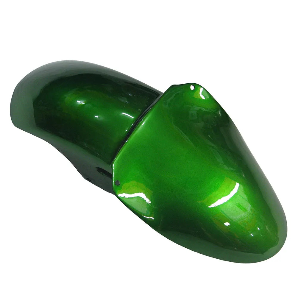 Kawasaki ZX-9R 2000-2001 Pearl Green left side fairing panel without logos