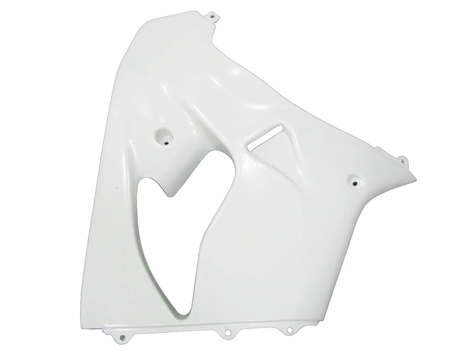 Kawasaki ZX-9R 2000-2001 Plain White left side fairing panel without logos