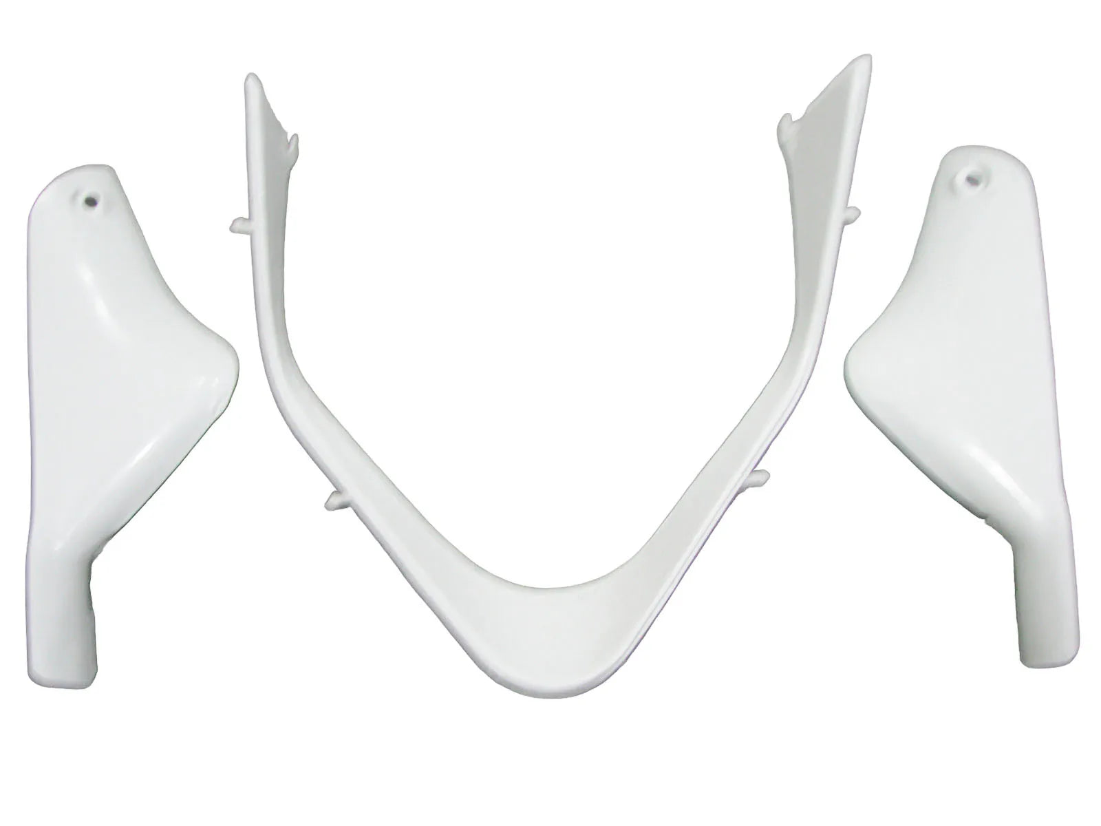 Kawasaki ZX-9R 2000-2001 Plain White front inner trim panels without logos