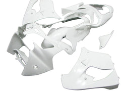 Kawasaki ZX-9R 2000-2001 Plain White fairing kit side layout without logos-image 1