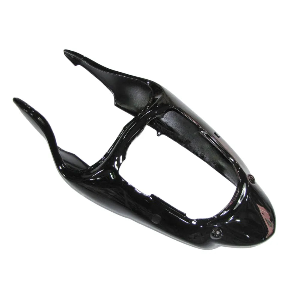 Kawasaki ZX-9R 2000-2001 Black Red Flame front upper nose fairing without logos