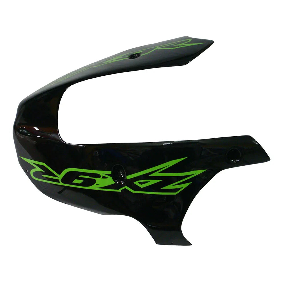 Kawasaki ZX-9R 2000-2001 Green White Black fairing component detail without logos-image 3