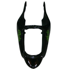 Kawasaki ZX-9R 2000-2001 Green White Black fairing kit component detail without logos-image 1