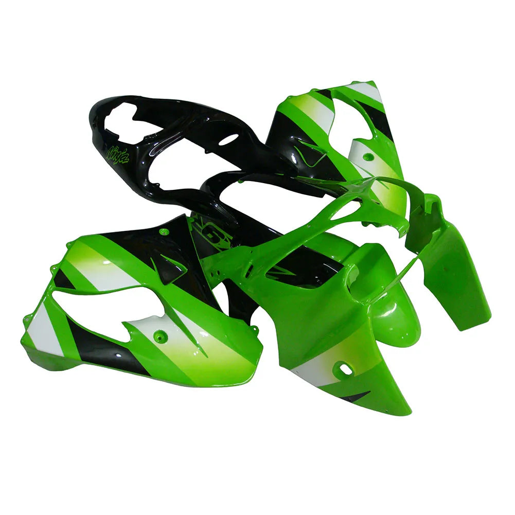Kawasaki ZX-9R 2000-2001 Green White Black front fender without logos