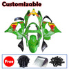Kawasaki ZX-9R 2000-2001 Green Yellow Red Bull Edition Fairing Kit without Logos