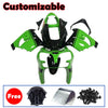 Kawasaki ZX-9R 2000-2001 Green Black No. 14 Edition Fairing Kit without Logos