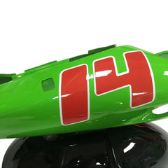 Kawasaki ZX-9R 2000-2001 Green Black No. 14 Edition front fender without logos