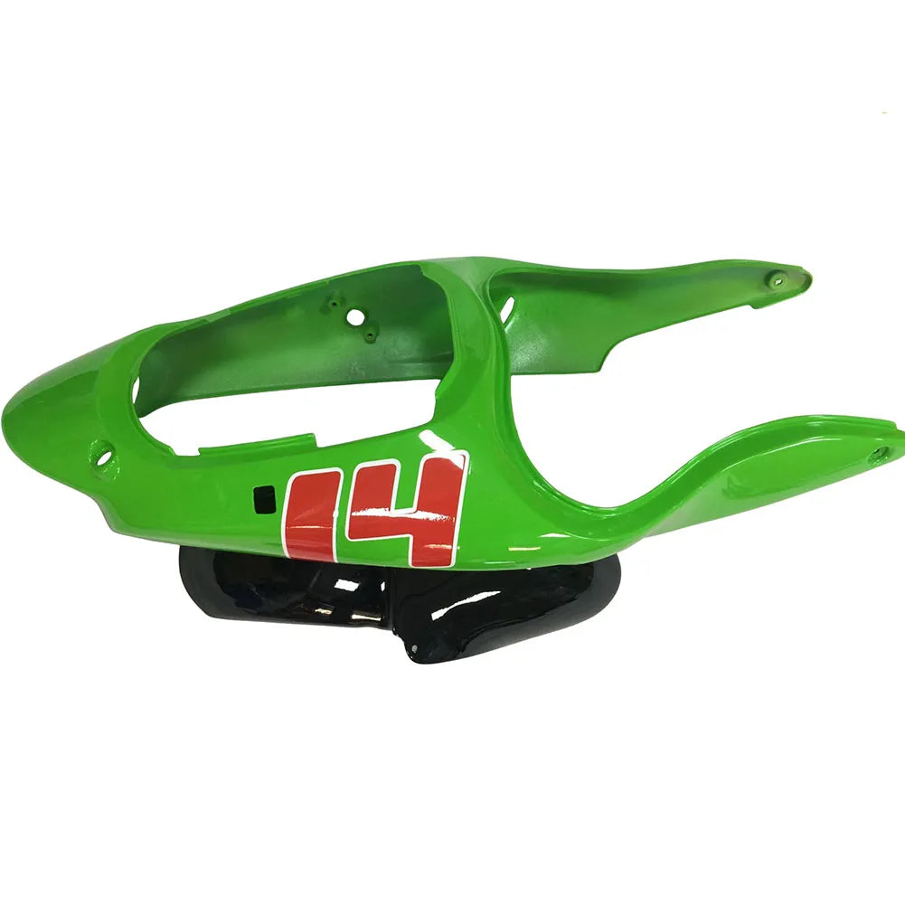 Kawasaki ZX-9R 2000-2001 Green Black No. 14 Edition tail fairing without logos