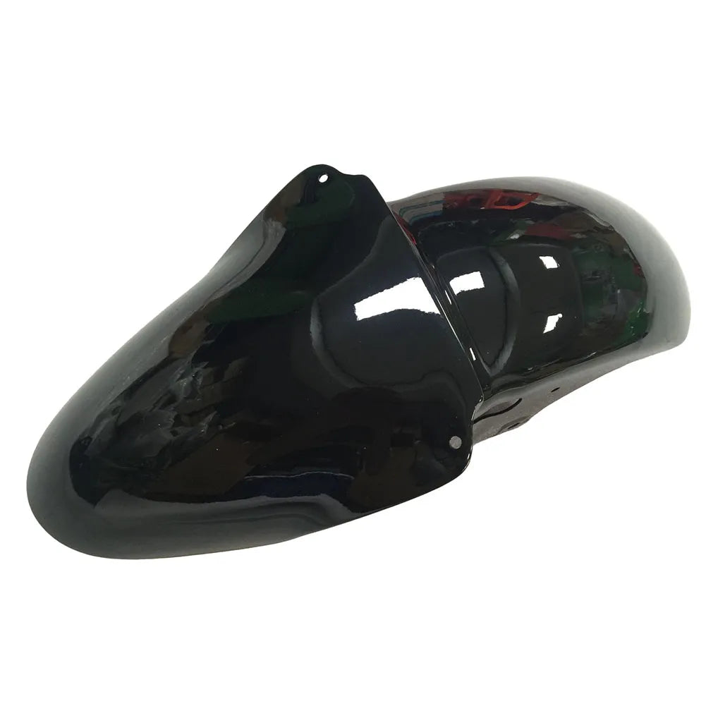 Kawasaki ZX-9R 2000-2001 Green Black No. 14 Edition front nose fairing without logos