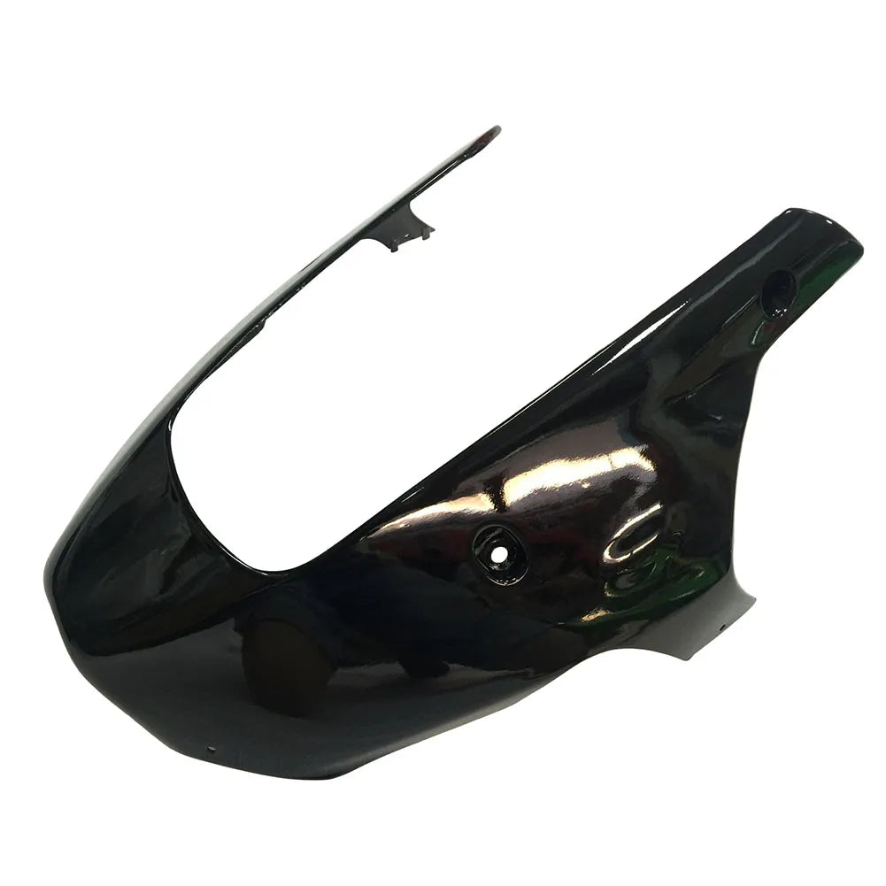 Kawasaki ZX-9R 2000-2001 Green Black No. 14 Edition front upper nose fairing without logos