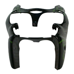 Kawasaki ZX-9R 2000-2001 Black Green Flame right side fairing panel without logos