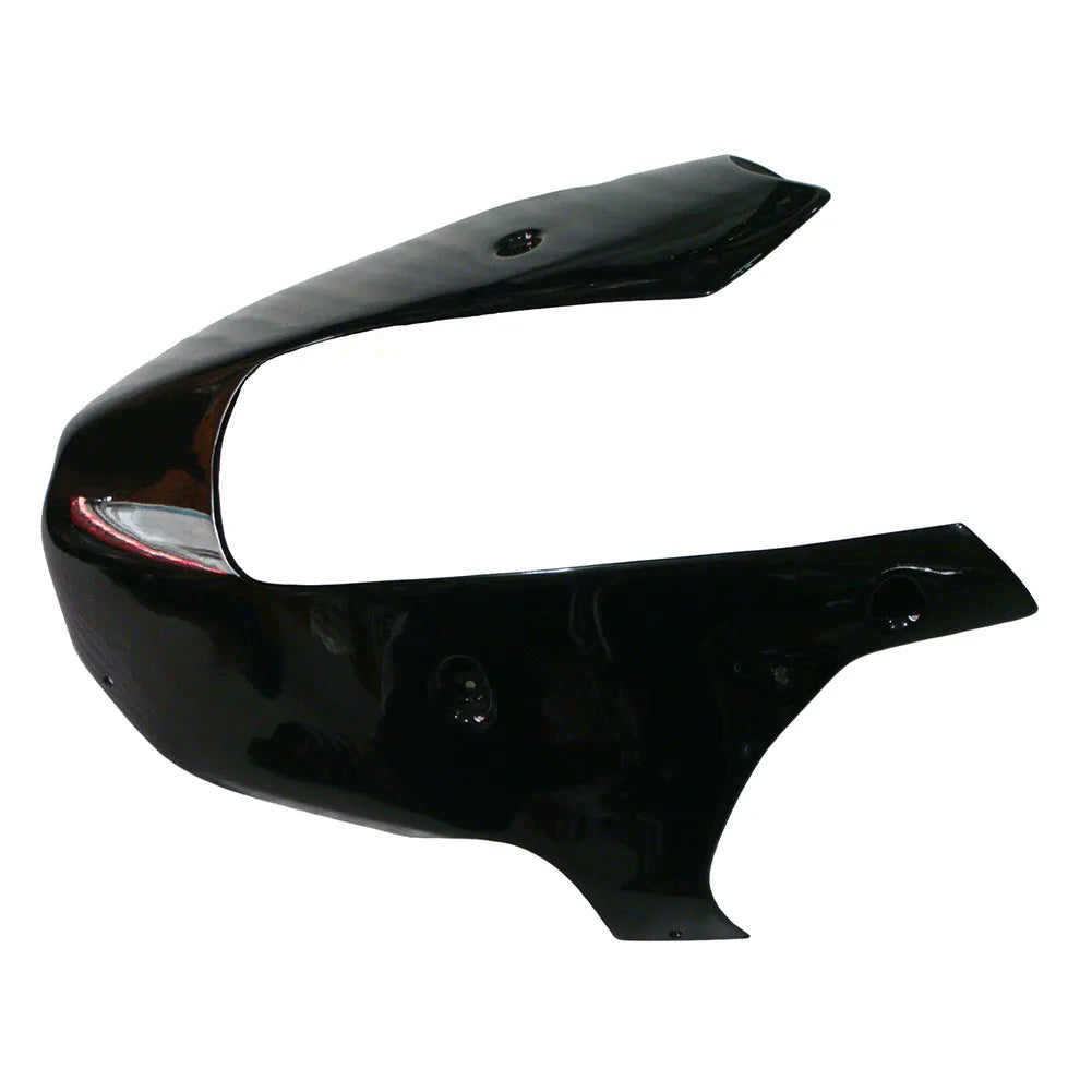 Kawasaki ZX-9R 2000-2001 Black Green Flame front inner trim panels without logos