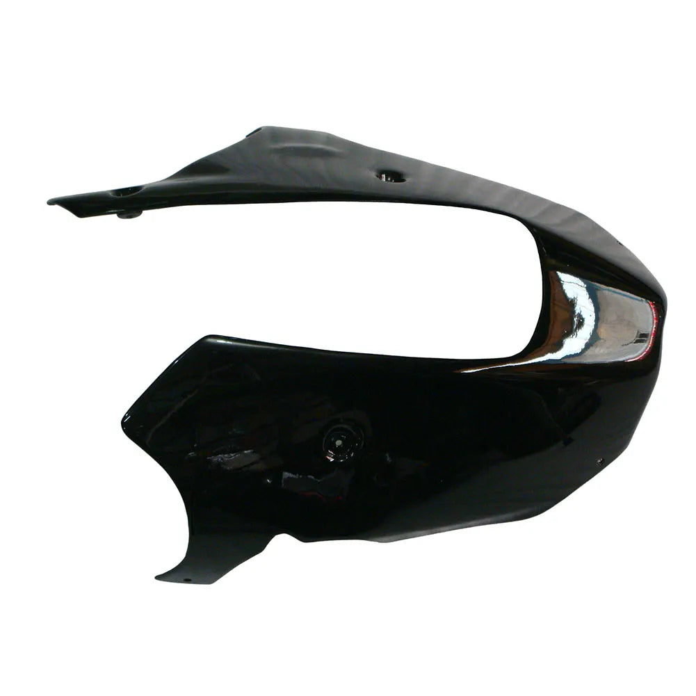 Kawasaki ZX-9R 2000-2001 Black Green Flame fairing component detail without logos-image 2