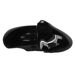 Kawasaki ZX-9R 2000-2001 Black Green Flame fairing component detail without logos-image 3