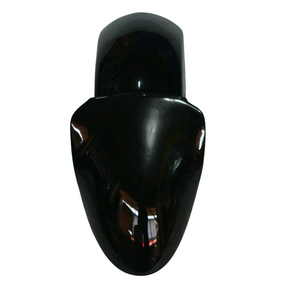 Kawasaki ZX-9R 2000-2001 Black Green Flame fairing component detail without logos-image 4