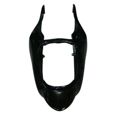 Kawasaki ZX-9R 2000-2001 Black Green Flame fairing kit component detail without logos-image 1