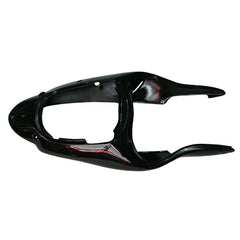 Kawasaki ZX-9R 2000-2001 Black Green Flame fairing kit component detail without logos-image 2