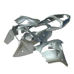 Kawasaki ZX-9R 2000-2001 Silver fairing kit side layout without logos-image 1