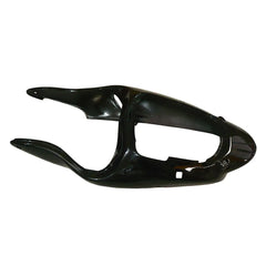 Kawasaki ZX-9R 2000-2001 Silver Pearl Green Flame fairing kit component detail without logos-image 3