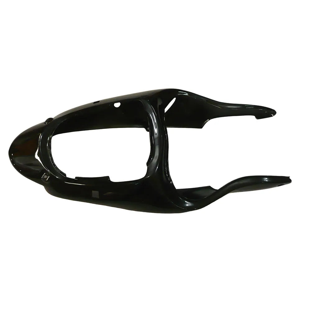 Kawasaki ZX-9R 2000-2001 Silver Pearl Green Flame fairing kit component detail without logos-image 7
