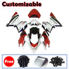Kawasaki ZX-10R 2004-2005 Red White Black Fairing Kit without Logos