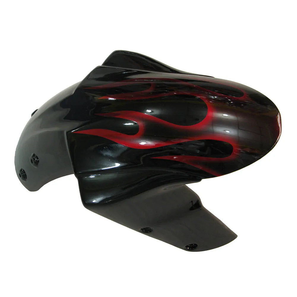 Kawasaki ZX-10R 2004-2005 Red Flame tail fairing side panel without logos